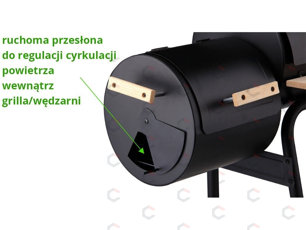 Lauko kepsninė / grilis | su dangčiu ir grotelėmis | 60 cm (99513) 6
