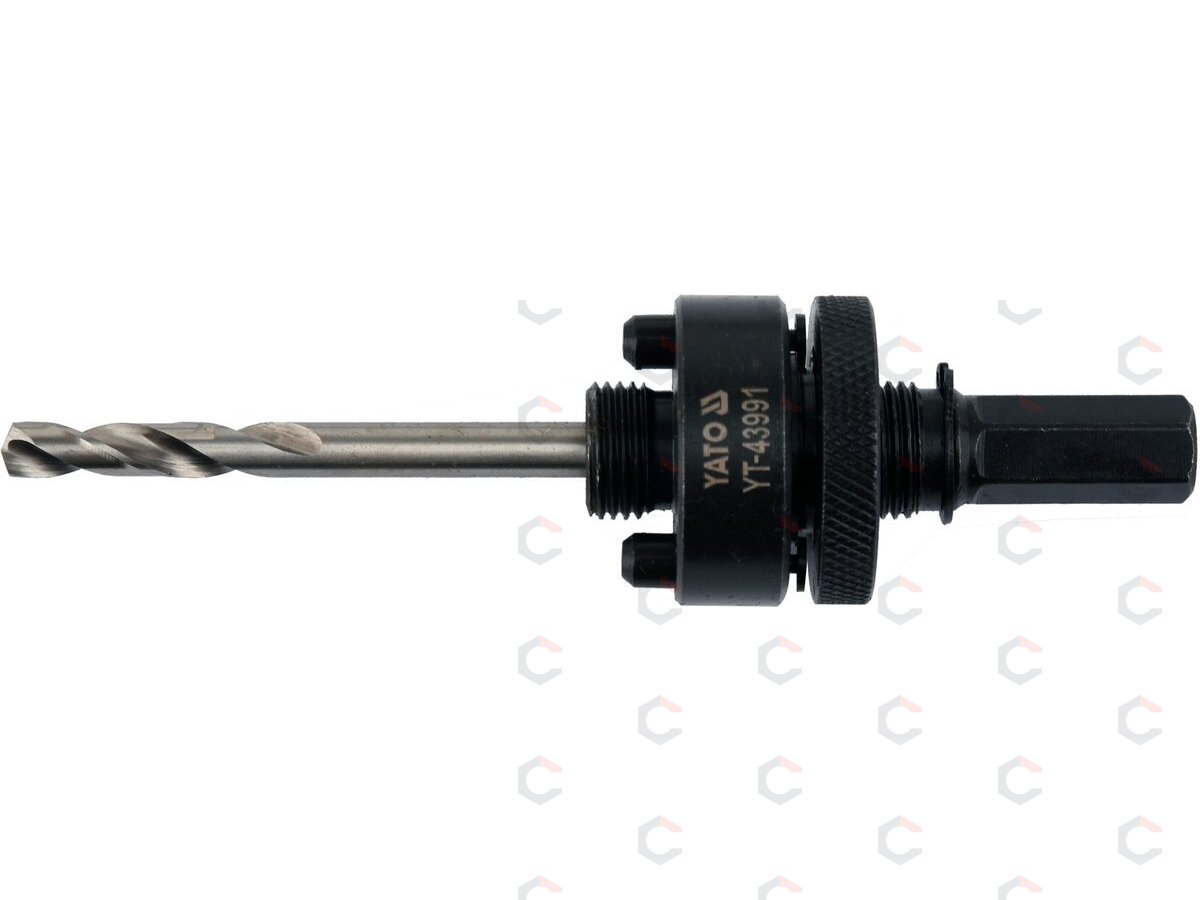 Laikiklis gręžimo karūnai TCT | 5/8"-18UNF | 10 mm Hex (YT-43991) 1 Laikiklis gręžimo karūnai TCT | 5/8"-18UNF | 10 mm Hex (YT-43991) 1