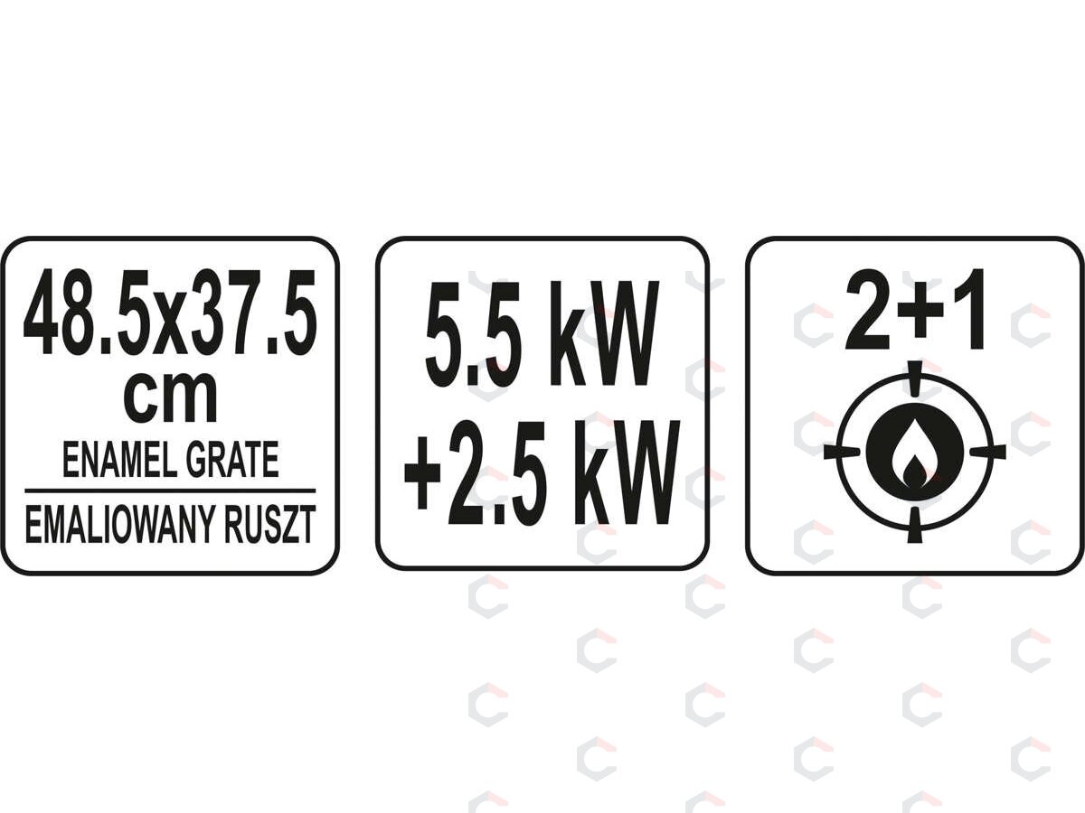 Lauko kepsninė / grilis | 2+1 | dujos | 8 kW (99645) 13 Lauko kepsninė / grilis | 2+1 | dujos | 8 kW (99645) 13