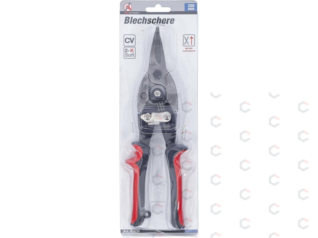 Lakštinio metalo profilio žirklės | dešinysis / tiesus pjovimas | 250 mm (85834) 3