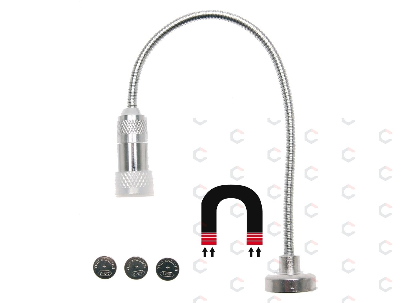 Lankstus magnetinis stovas su LED lempute (9300) 4 Lankstus magnetinis stovas su LED lempute (9300) 4