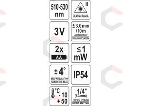 Lazerinis nivelyras | kryžminis lazeris | žalias (18002) 5 Lazerinis nivelyras | kryžminis lazeris | žalias (18002) 5