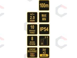 Lazerinis atstumo matuoklis | 0,2-100 m (81795) 5 Lazerinis atstumo matuoklis | 0,2-100 m (81795) 5