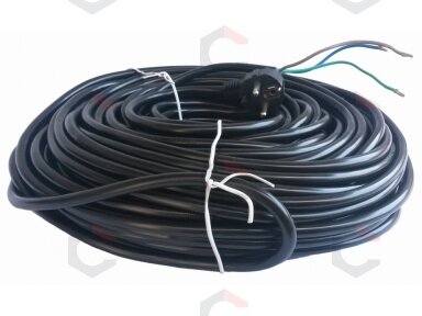 Laidas su kištuku be būgno CE, 3X1,5 mm2/16A/3500W/50M./230V (EW-0050) Laidas su kištuku be būgno CE, 3X1,5 mm2/16A/3500W/50M./230V (EW-0050)