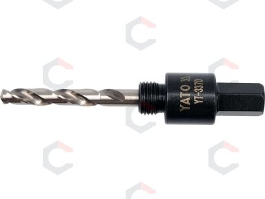 Laikiklis gręžimo karūnai 14-30 mm, 1/2", HEX antgalis (YT-3370) Laikiklis gręžimo karūnai 14-30 mm, 1/2", HEX antgalis (YT-3370)