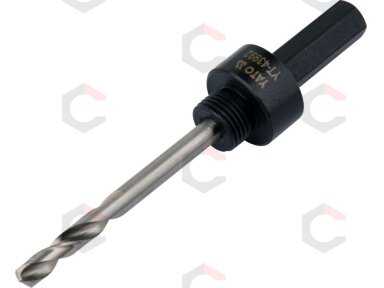 Laikiklis gręžimo karūnai TCT | 1/2"-20UNF | 10 mm Hex (YT-43992) Laikiklis gręžimo karūnai TCT | 1/2"-20UNF | 10 mm Hex (YT-43992)