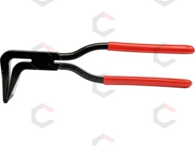 Lakštinio metalo lankstymo žnyplės | išlenktos 90° | 280 mm (YT-5417) Lakštinio metalo lankstymo žnyplės | išlenktos 90° | 280 mm (YT-5417)