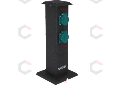 Lauko elektros lizdų stulpelis | plieninis | IP44 | 4 x 230 V (YT-81275) Lauko elektros lizdų stulpelis | plieninis | IP44 | 4 x 230 V (YT-81275)
