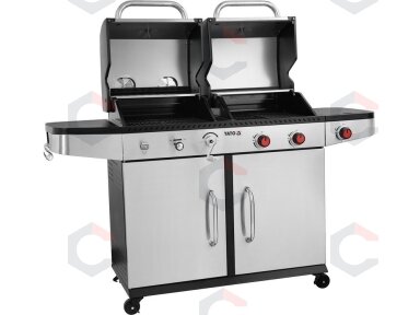 Lauko kepsninė / grilis | 2 viename | anglis / dujos | Nerūdijantis plienas | 8.2 kW (YG-20030) Lauko kepsninė / grilis | 2 viename | anglis / dujos | Nerūdijantis plienas | 8.2 kW (YG-20030)