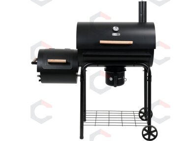 Lauko kepsninė / grilis | XXL | su dangčiu ir kaminu | 64X37 cm (99909) Lauko kepsninė / grilis | XXL | su dangčiu ir kaminu | 64X37 cm (99909)