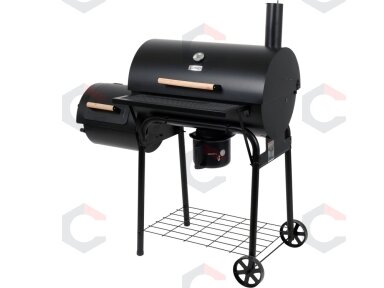 Lauko kepsninė / grilis | XXL | su dangčiu ir kaminu | 64X37 cm (99909) Lauko kepsninė / grilis | XXL | su dangčiu ir kaminu | 64X37 cm (99909)