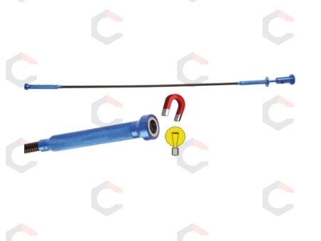 Lankstus magnetas 610 mm su Led diodu ir išsistumiančiu griebtuvu (SK25293) Lankstus magnetas 610 mm su Led diodu ir išsistumiančiu griebtuvu (SK25293)