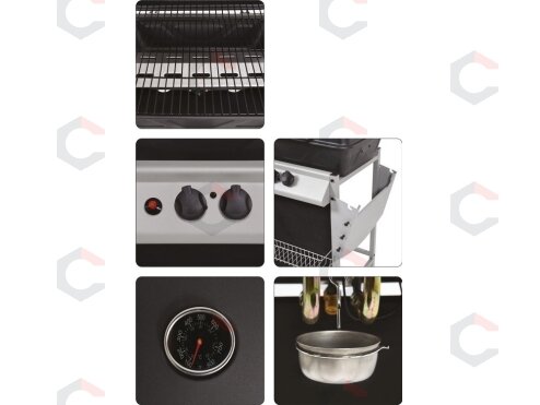Lauko kepsninė / grilis | 2 degikliai | dujos | 5.5 kW (99644) 13 Lauko kepsninė / grilis | 2 degikliai | dujos | 5.5 kW (99644) 13