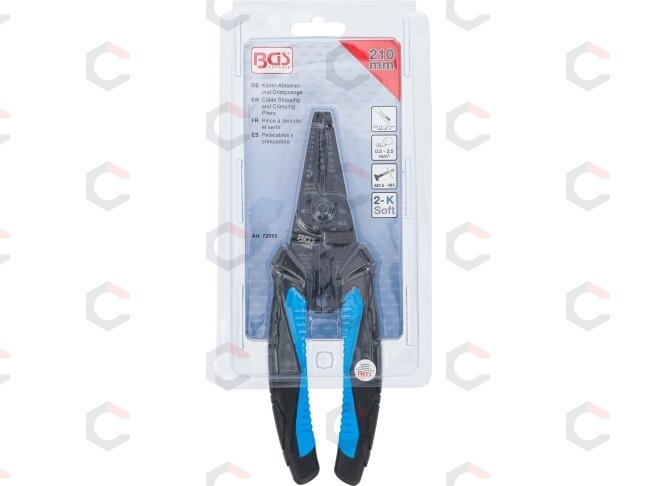 Laidų valymo ir presavimo replės | 210 mm (72095) 3
