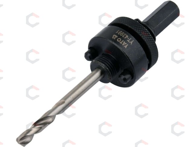 Laikiklis gręžimo karūnai TCT | 5/8"-18UNF | 10 mm Hex (YT-43991) Laikiklis gręžimo karūnai TCT | 5/8"-18UNF | 10 mm Hex (YT-43991)