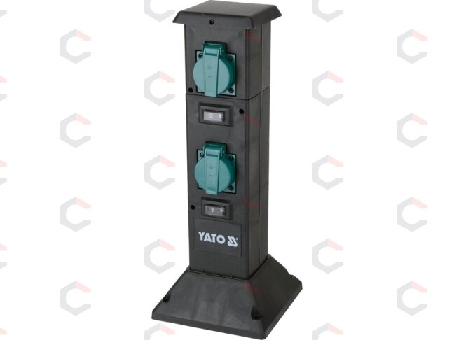 Lauko elektros lizdų stulpelis | IP44 | 4 x 230 V (YT-81274) 1 Lauko elektros lizdų stulpelis | IP44 | 4 x 230 V (YT-81274) 1