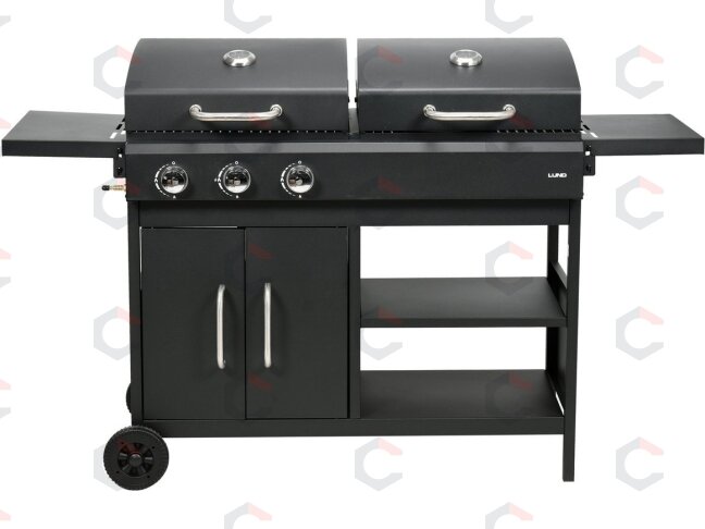Lauko kepsninė / grilis 2 viename | anglis / dujos | 8,6KW (99649) 1 Lauko kepsninė / grilis 2 viename | anglis / dujos | 8,6KW (99649) 1