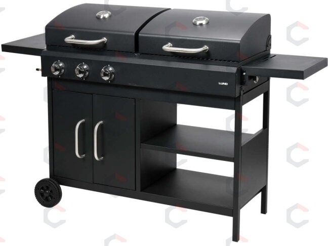 Lauko kepsninė / grilis 2 viename | anglis / dujos | 8,6KW (99649) 2 Lauko kepsninė / grilis 2 viename | anglis / dujos | 8,6KW (99649) 2