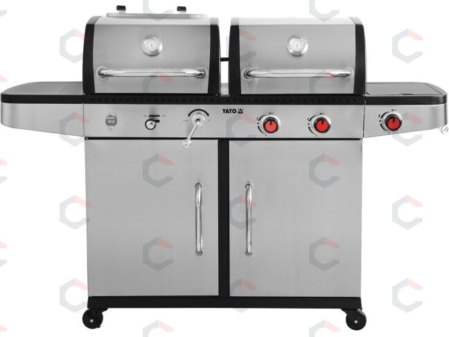 Lauko kepsninė / grilis | 2 viename | anglis / dujos | Nerūdijantis plienas | 8.2 kW (YG-20030) 3