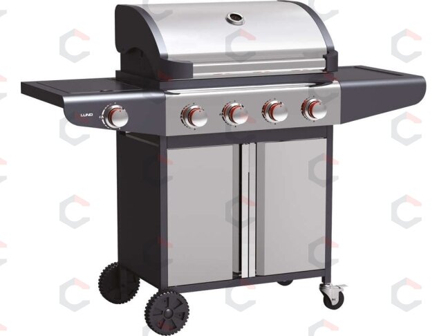 Lauko kepsninė / grilis | dujos | 4 + 1 | nerūdijantis plienas | 16 KW (99652) Lauko kepsninė / grilis | dujos | 4 + 1 | nerūdijantis plienas | 16 KW (99652)