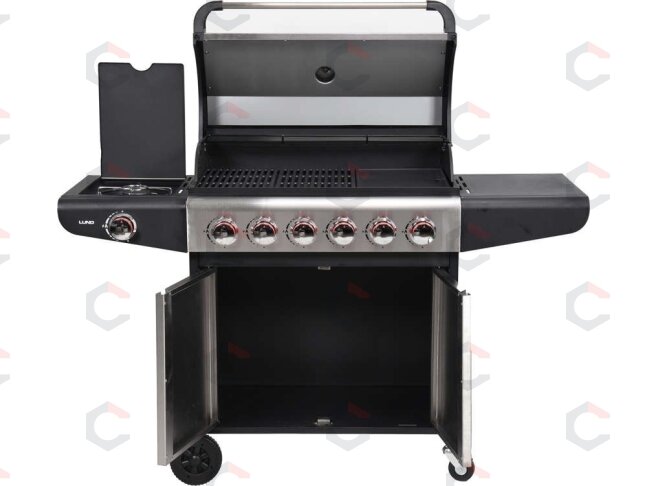 Lauko kepsninė / grilis | dujos | 6 + 1 | nerūdijantis plienas | 18,2 kW (99653) 2 Lauko kepsninė / grilis | dujos | 6 + 1 | nerūdijantis plienas | 18,2 kW (99653) 2
