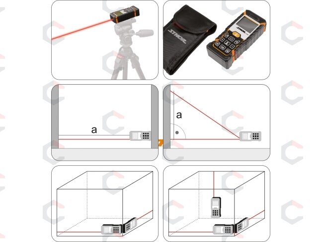 Lazerinis atstumo matuoklis | 0.05-40 m (81790) 4 Lazerinis atstumo matuoklis | 0.05-40 m (81790) 4