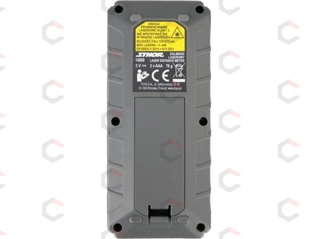 Lazerinis atstumo matuoklis | LCD ekranas | 0,05 - 40 m (14600) 4 Lazerinis atstumo matuoklis | LCD ekranas | 0,05 - 40 m (14600) 4