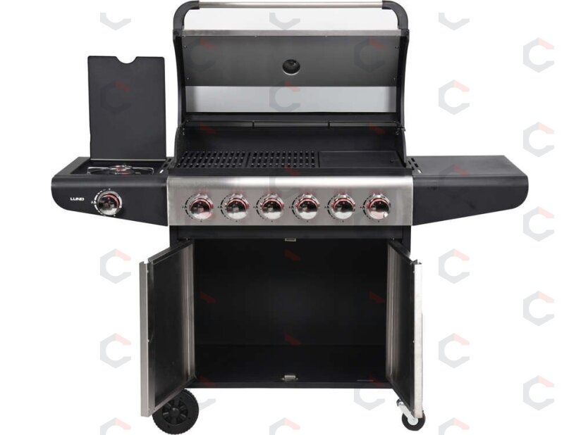 Lauko kepsninė / grilis | dujos | 6 + 1 | nerūdijantis plienas | 18,2 kW (99653) 2 Lauko kepsninė / grilis | dujos | 6 + 1 | nerūdijantis plienas | 18,2 kW (99653) 2
