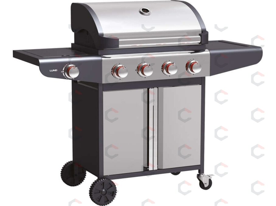 Lauko kepsninė / grilis | dujos | 4 + 1 | nerūdijantis plienas | 16 KW (99652) Lauko kepsninė / grilis | dujos | 4 + 1 | nerūdijantis plienas | 16 KW (99652)