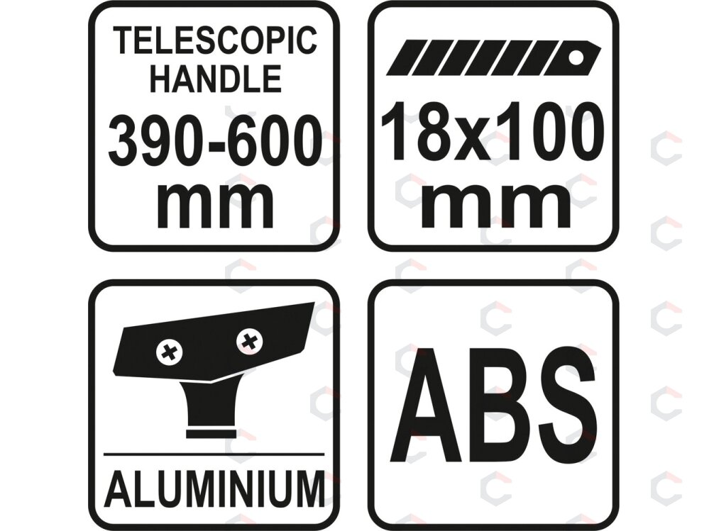 Langų ir kt. gramdiklis | 390~600 mm (YT-7551) 3