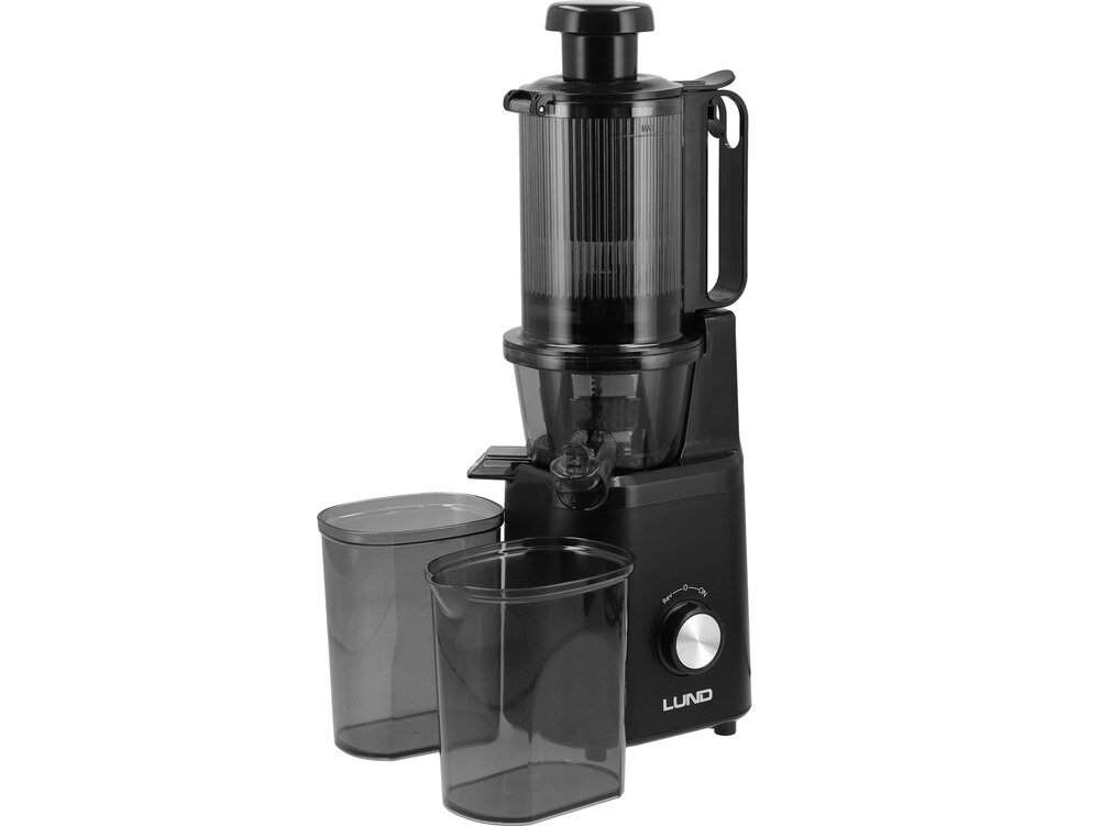 Lėtaeigė sulčiaspaudė LUND | 250 W | 100 mm anga | 0,8 l indai (67842) 1 Lėtaeigė sulčiaspaudė LUND | 250 W | 100 mm anga | 0,8 l indai (67842) 1