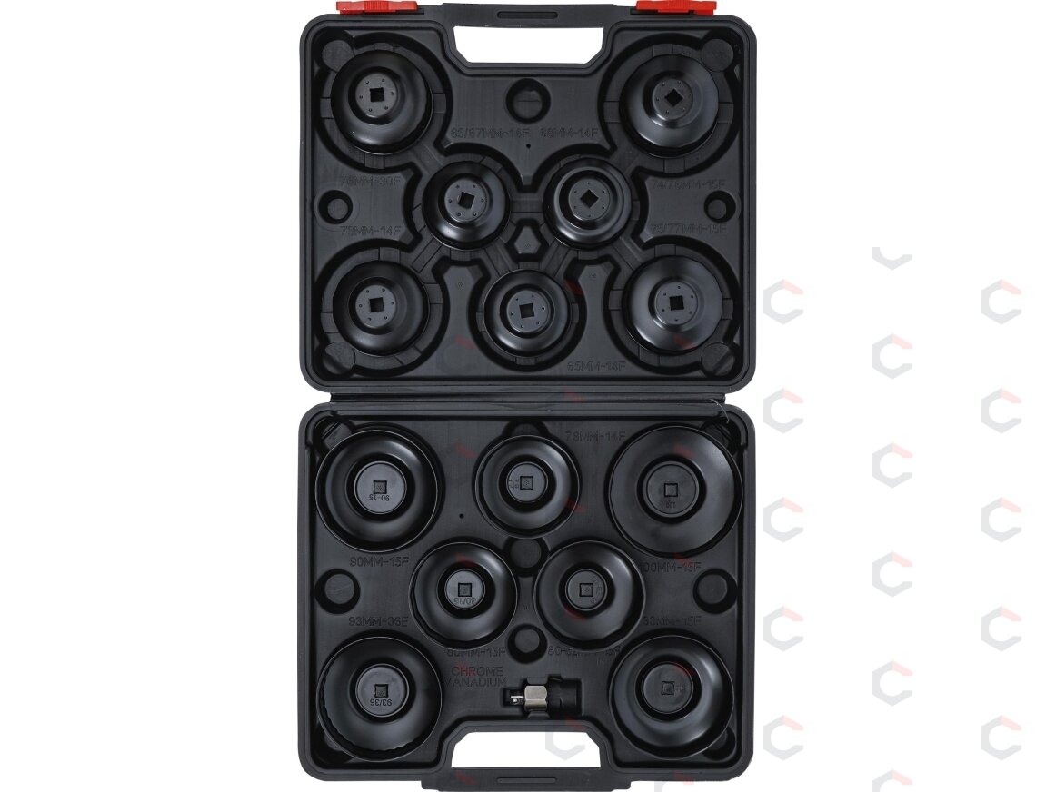 Lėkštelių rinkinys tepalo filtrui | 10 mm (3/8") | 14 vnt. (91036) 3