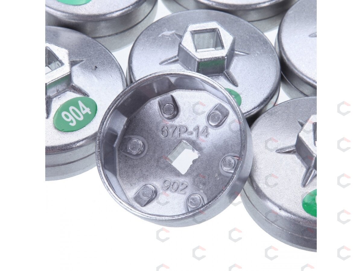 Lėkštelės tepalo filtrui | aliumininės | su terkšle 12.5 mm (1/2") | 23 vnt. (WS2705) 2