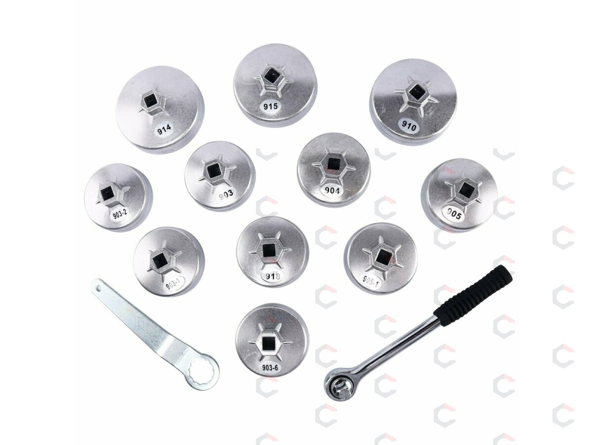 Lėkštelės tepalo filtrui | aliumininės | su terkšle 12.5 mm (1/2") | 23 vnt. (WS2705) 4