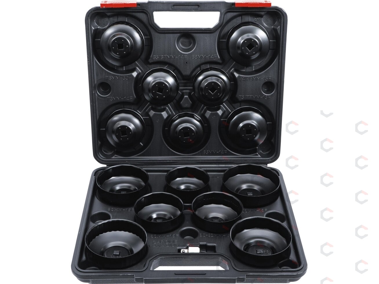 Lėkštelių rinkinys tepalo filtrui | 10 mm (3/8") | 14 vnt. (91036) Lėkštelių rinkinys tepalo filtrui | 10 mm (3/8") | 14 vnt. (91036)