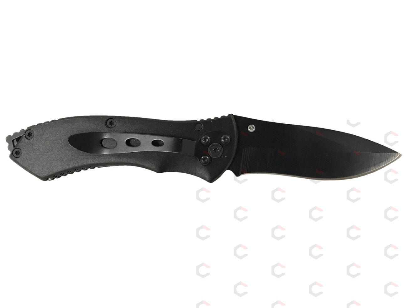 Lenktinis peilis | juoda apdaila su matine tekstūra | 16.3 cm (FK6) 2