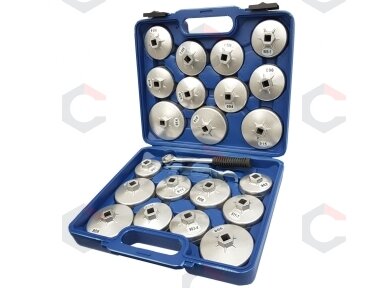 Lėkštelės tepalo filtrui | aliumininės | su terkšle 12.5 mm (1/2") | 23 vnt. (WS2705)