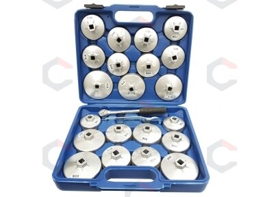 Lėkštelės tepalo filtrui | aliumininės | su terkšle 12.5 mm (1/2") | 23 vnt. (WS2705)