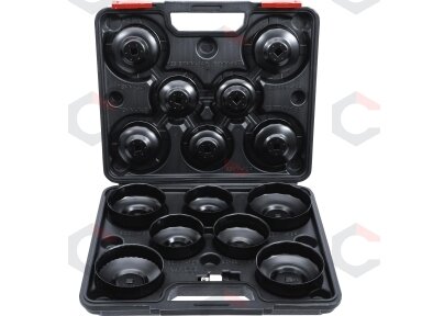 Lėkštelių rinkinys tepalo filtrui | 10 mm (3/8") | 14 vnt. (91036)