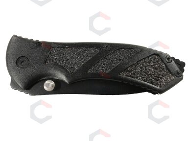 Lenktinis peilis | juoda apdaila su matine tekstūra | 16.3 cm (FK6) Lenktinis peilis | juoda apdaila su matine tekstūra | 16.3 cm (FK6)