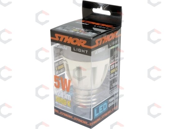 LED lemputė P45 E27 230V 5W 320LM 3000K (83804) 3