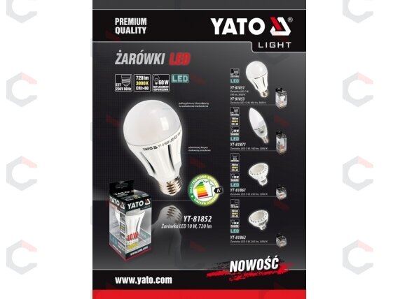 LED lemputė A60 E27 7W 590LM 230V (YT-81851) 4 LED lemputė A60 E27 7W 590LM 230V (YT-81851) 4