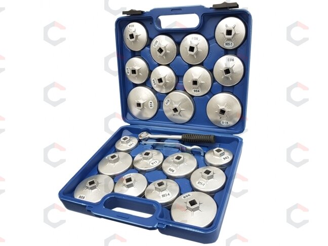 Lėkštelės tepalo filtrui | aliumininės | su terkšle 12.5 mm (1/2") | 23 vnt. (WS2705) 1