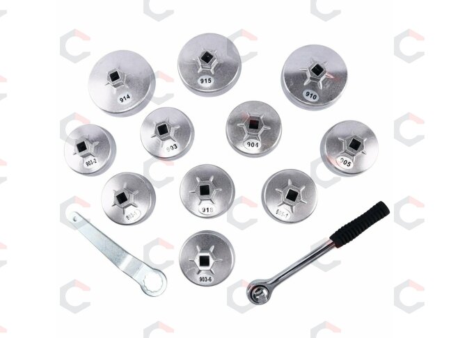 Lėkštelės tepalo filtrui | aliumininės | su terkšle 12.5 mm (1/2") | 23 vnt. (WS2705) 4