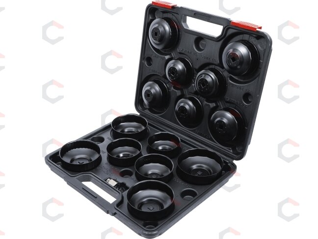 Lėkštelių rinkinys tepalo filtrui | 10 mm (3/8") | 14 vnt. (91036) 2 Lėkštelių rinkinys tepalo filtrui | 10 mm (3/8") | 14 vnt. (91036) 2
