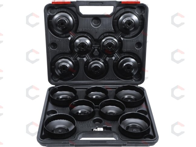 Lėkštelių rinkinys tepalo filtrui | 10 mm (3/8") | 14 vnt. (91036) Lėkštelių rinkinys tepalo filtrui | 10 mm (3/8") | 14 vnt. (91036)