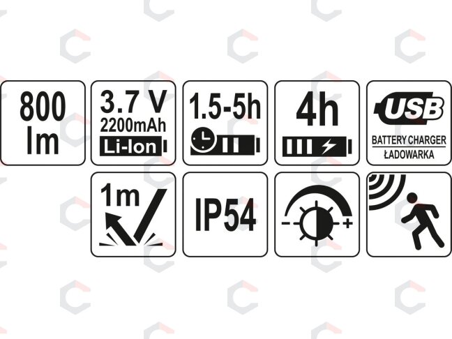 Lempa dedama ant galvos | lygus žibinto reguliavimas / judesio daviklis | 800LM AKU OSRAM LED (YT-08594) 5 Lempa dedama ant galvos | lygus žibinto reguliavimas / judesio daviklis | 800LM AKU OSRAM LED (YT-08594) 5