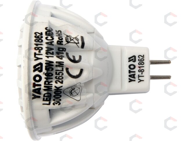 Lemputė LED 230V 5W 250LM WW (YT-81862) 2
