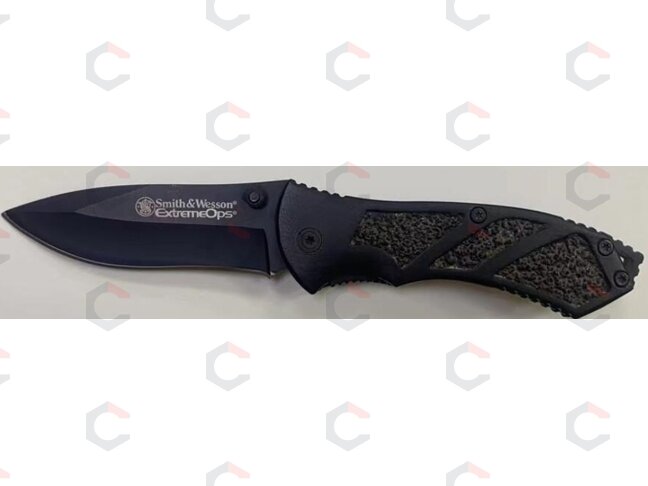 Lenktinis peilis | juoda apdaila su matine tekstūra | 16.3 cm (FK6) 6