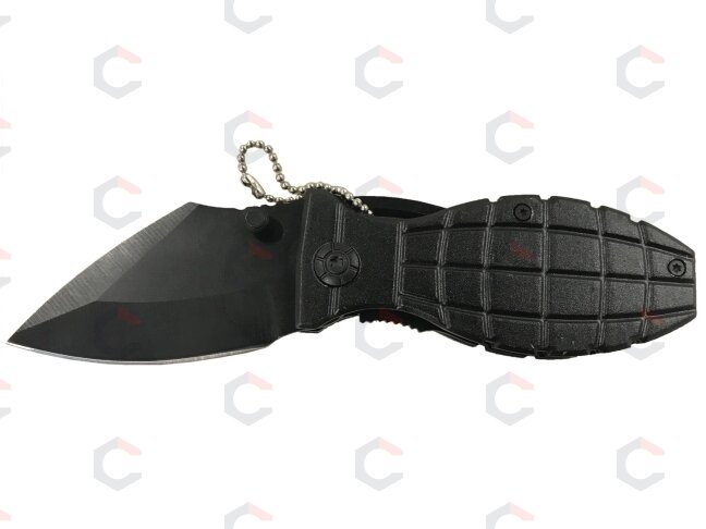 Lenktinis peilis | rankena aliuminis su juoda apdaila | 15.5 cm (FK6B) 1